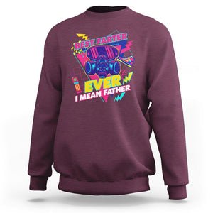 Funny Farter Sweatshirt Funny Best Farter Ever I Mean Father Gas Mask Retro 70s 80s TS02 Maroon Print Your Wear