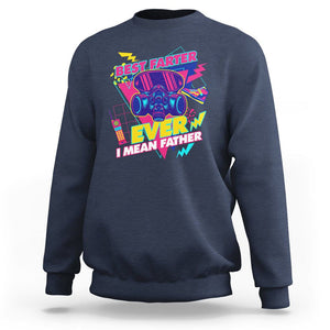 Funny Farter Sweatshirt Funny Best Farter Ever I Mean Father Gas Mask Retro 70s 80s TS02 Navy Print Your Wear