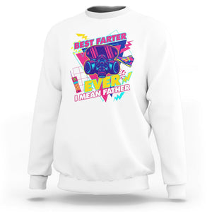 Funny Farter Sweatshirt Funny Best Farter Ever I Mean Father Gas Mask Retro 70s 80s TS02 White Print Your Wear