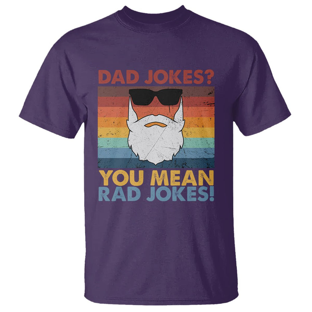 Funny Dad Jokes T Shirt I Think You Mean Rad Jokes Father's Day Vintage TS02 Purple Print Your Wear