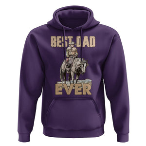 Horse Dad Hoodie Best Dad Ever Western Rodeo Cowboy Father's Day TS02 Purple Print Your Wear