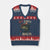 Retro Red White And Bruh Fishing V-Neck Knit Sweater Vest Funny Patriotic Bass 4th Of July TS02 Navy Red Print Your Wear