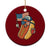 Cool Patriotic Hot Dog Ceramic Ornament Funny 4th of July Cookout 4th of July American Flag TS02 1pc Red Print Your Wear