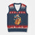Cool Patriotic Hot Dog V-Neck Knit Sweater Vest Funny 4th of July Cookout 4th of July American Flag TS02 Navy Red Print Your Wear