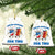 Eating Hotdogs for Two Ceramic Ornament Cute Pregnancy Announcement Patriotic 4th Of July TS02 Print Your Wear
