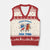 Eating Hotdogs for Two V-Neck Knit Sweater Vest Cute Pregnancy Announcement Patriotic 4th Of July TS02 Beige Red Print Your Wear