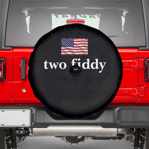 Two Fiddy America 250th Anniversary Minimalist Spare Tire Cover Funny US American Flag Slang 1776 to 2026 Semiquincentennial
