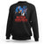 Trump Raised Fist Sweatshirt Never Surrender Support President 45 47 TS02 Black Print Your Wear