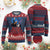 Trump Raised Fist Ugly Christmas Sweater Never Surrender Support President 45 47 TS02 Burgundy Print Your Wear