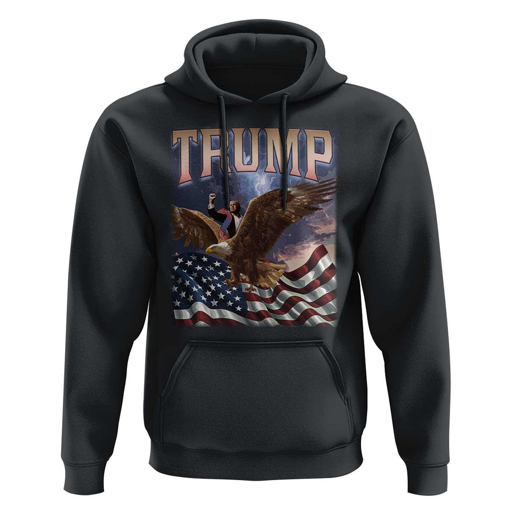 Trump Hoodie American Eagle US Flag TS02 Black Print Your Wear