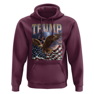 Trump Hoodie American Eagle US Flag TS02 Maroon Print Your Wear