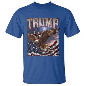 Trump T Shirt American Eagle US Flag TS02 Royal Blue Print Your Wear
