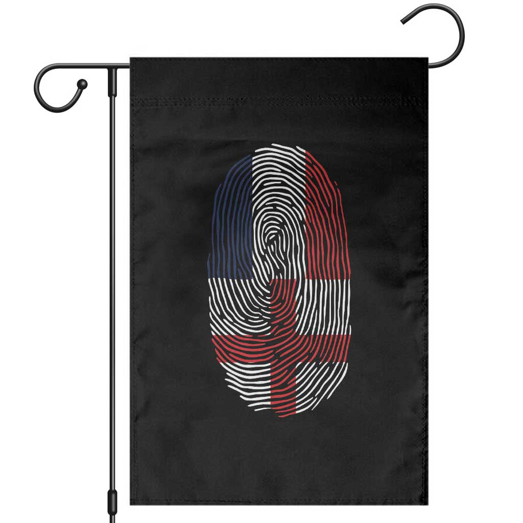 Proud France England Flag Fingerprint DNA Graphic Garden Flag French Anglo English Heritage Roots Dual Patriotism TS02 Black Print Your Wear