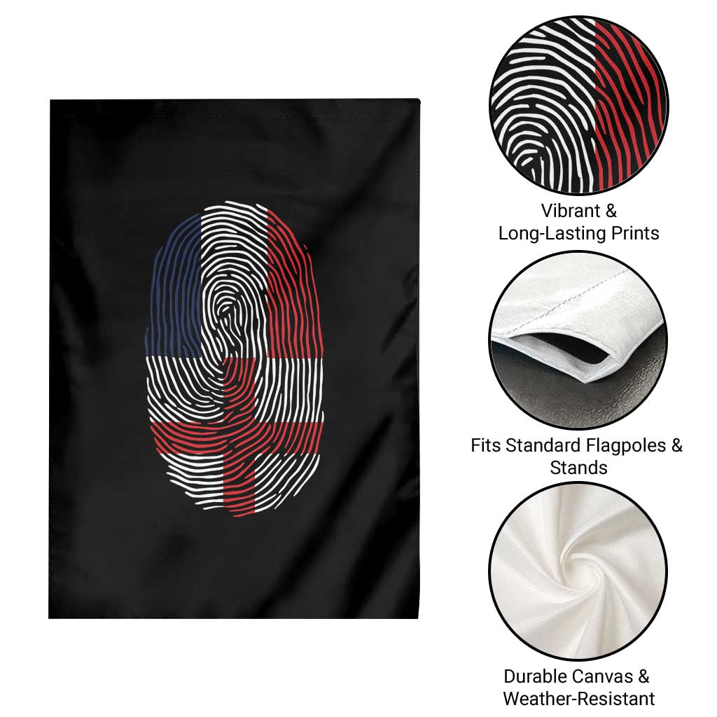 Proud France England Flag Fingerprint DNA Graphic Garden Flag French Anglo English Heritage Roots Dual Patriotism TS02 Print Your Wear
