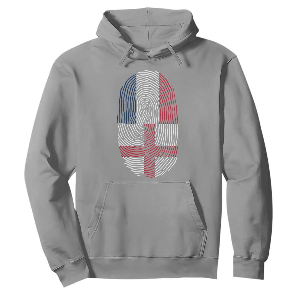 Proud France England Flag Fingerprint DNA Graphic Hoodie French Anglo English Heritage Roots Dual Patriotism