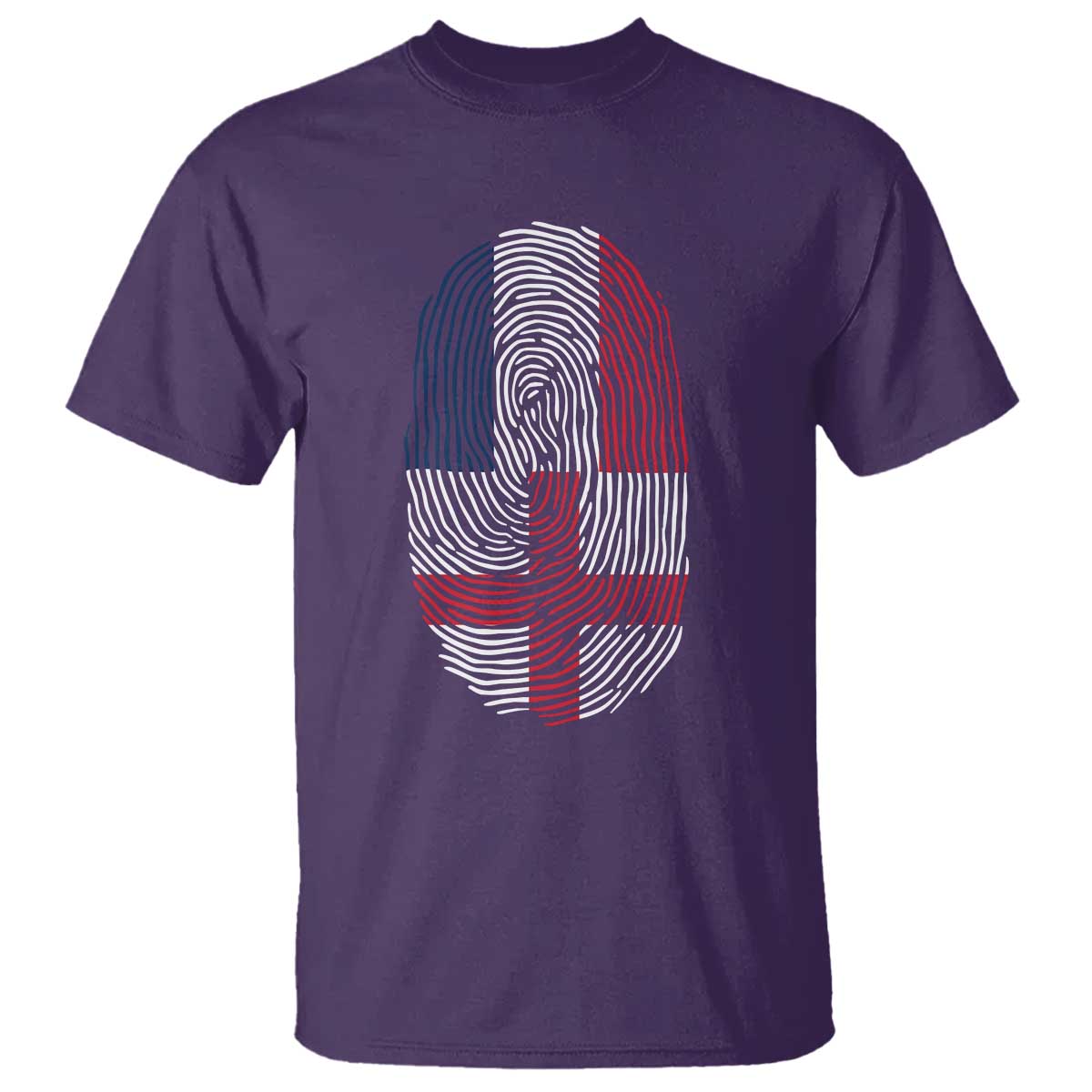 Proud France England Flag Fingerprint DNA Graphic T Shirt French Anglo English Heritage Roots Dual Patriotism