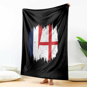 Vintage Grunge France England Flag Brush Stroke Graphic Throw Blanket French Anglo English Heritage Pride Match Day TS02 Print Your Wear