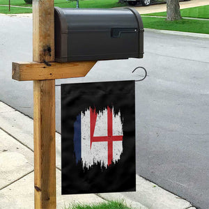 Vintage Grunge France England Flag Brush Stroke Graphic Garden Flag French Anglo English Heritage Pride Match Day TS02 Print Your Wear