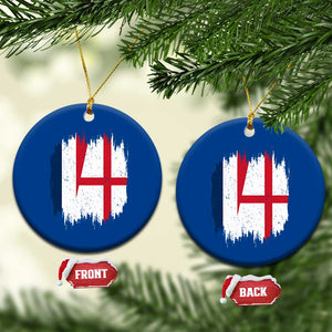 Vintage Grunge France England Flag Brush Stroke Graphic Ceramic Ornament French Anglo English Heritage Pride Match Day TS02 1pc Blue Print Your Wear