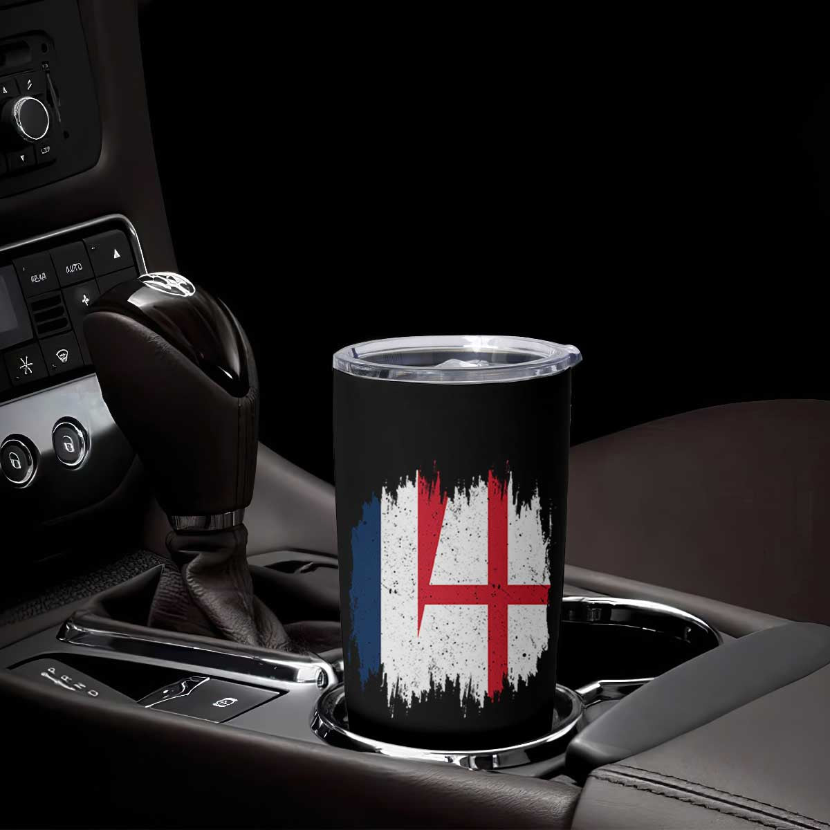 Vintage Grunge France England Flag Brush Stroke Graphic Tumbler Cup French Anglo English Heritage Pride Match Day TS02 Print Your Wear