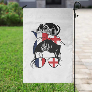 Proud France England Flag Messy Bun Bandana Sunglasses Graphic Garden Flag French Anglo English Heritage Roots Woman TS02 Print Your Wear