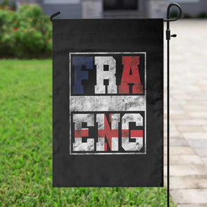 FRA ENG France England Flag Graphic Garden Flag French English Country Pride TS02 Print Your Wear