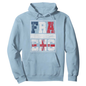 FRA ENG France England Flag Graphic Hoodie French English Country Pride