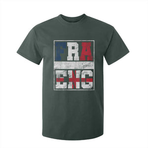 FRA ENG France England Flag Graphic T Shirt For Kid French English Country Pride