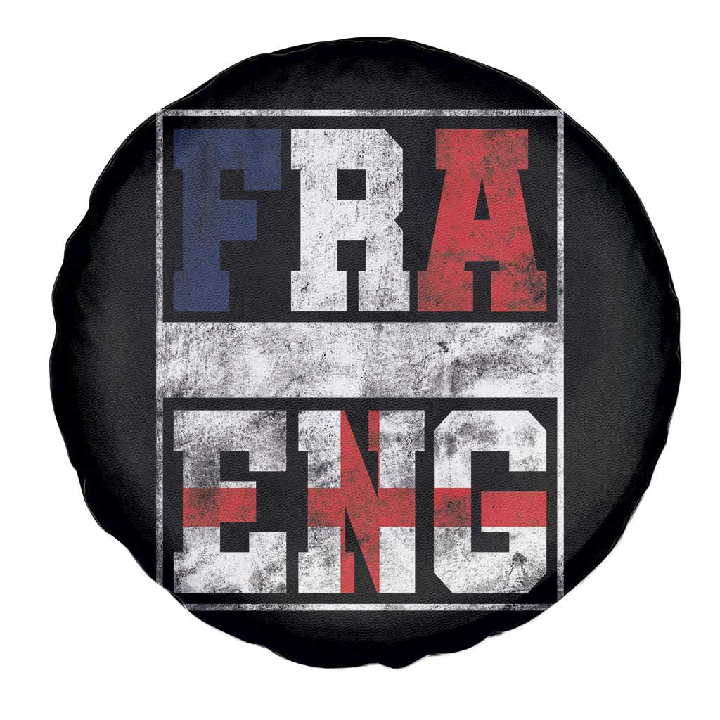 FRA ENG France England Flag Graphic Spare Tire Cover French English Country Pride TS02 Print Your Wear