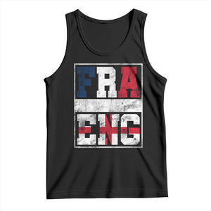 FRA ENG France England Flag Graphic Tank Top French English Country Pride TS02 Black Print Your Wear