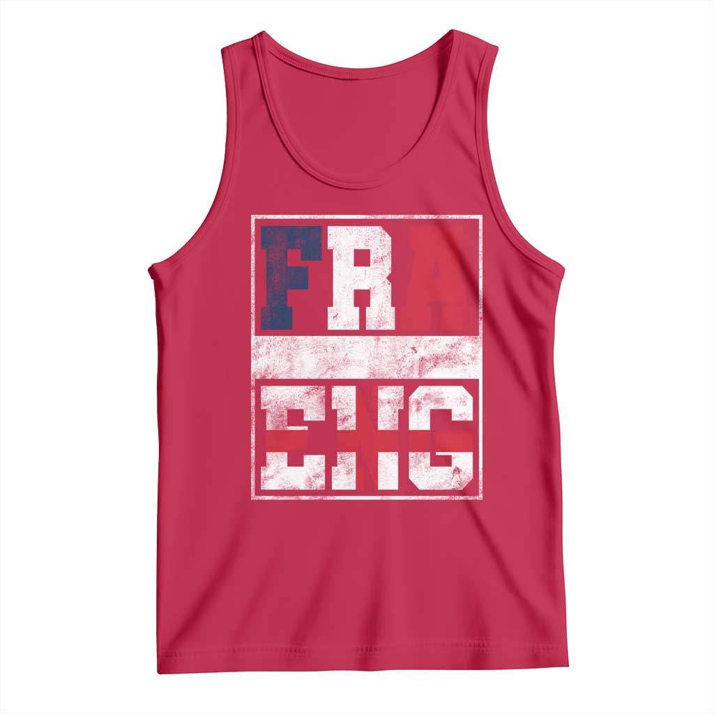 FRA ENG France England Flag Graphic Tank Top French English Country Pride TS02 Red Print Your Wear