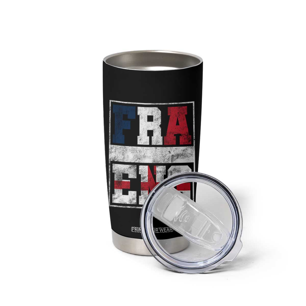 FRA ENG France England Flag Graphic Tumbler Cup French English Country Pride TS02 Print Your Wear