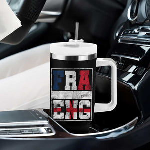 FRA ENG France England Flag Graphic Tumbler With Handle French English Country Pride TS02 Print Your Wear