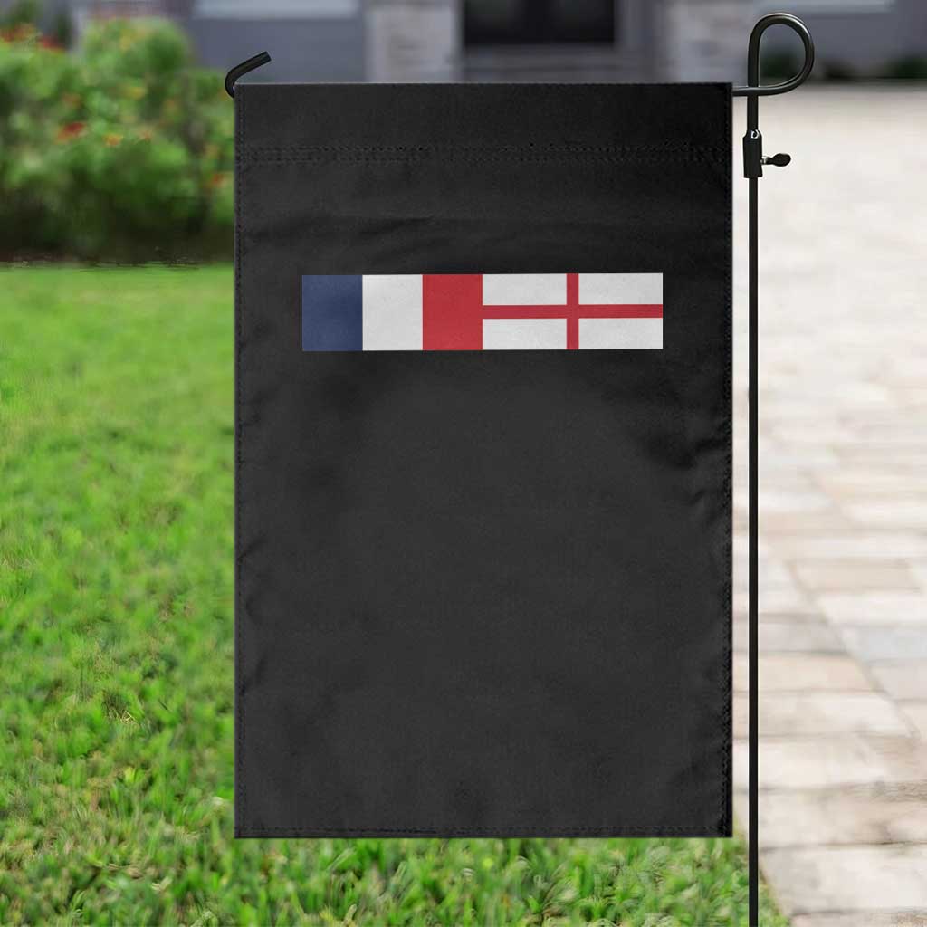 France England Dual Flag Graphic Garden Flag Anglo English French Heritage Mixed Roots Pride Match Day TS02 Print Your Wear