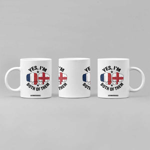 Yes Im Both Of Them France England Flag Fists Graphic Coffee Mug French English Anglo Dual Pride Heritage TS02 Print Your Wear
