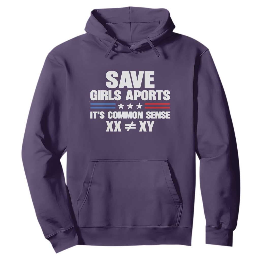 Save Girls Sports Its Common Sense XX Not Equal XY Hoodie Biological Science Varsity Athletic Graphic