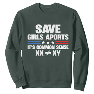 Save Girls Sports Its Common Sense XX Not Equal XY Sweatshirt Biological Science Varsity Athletic Graphic