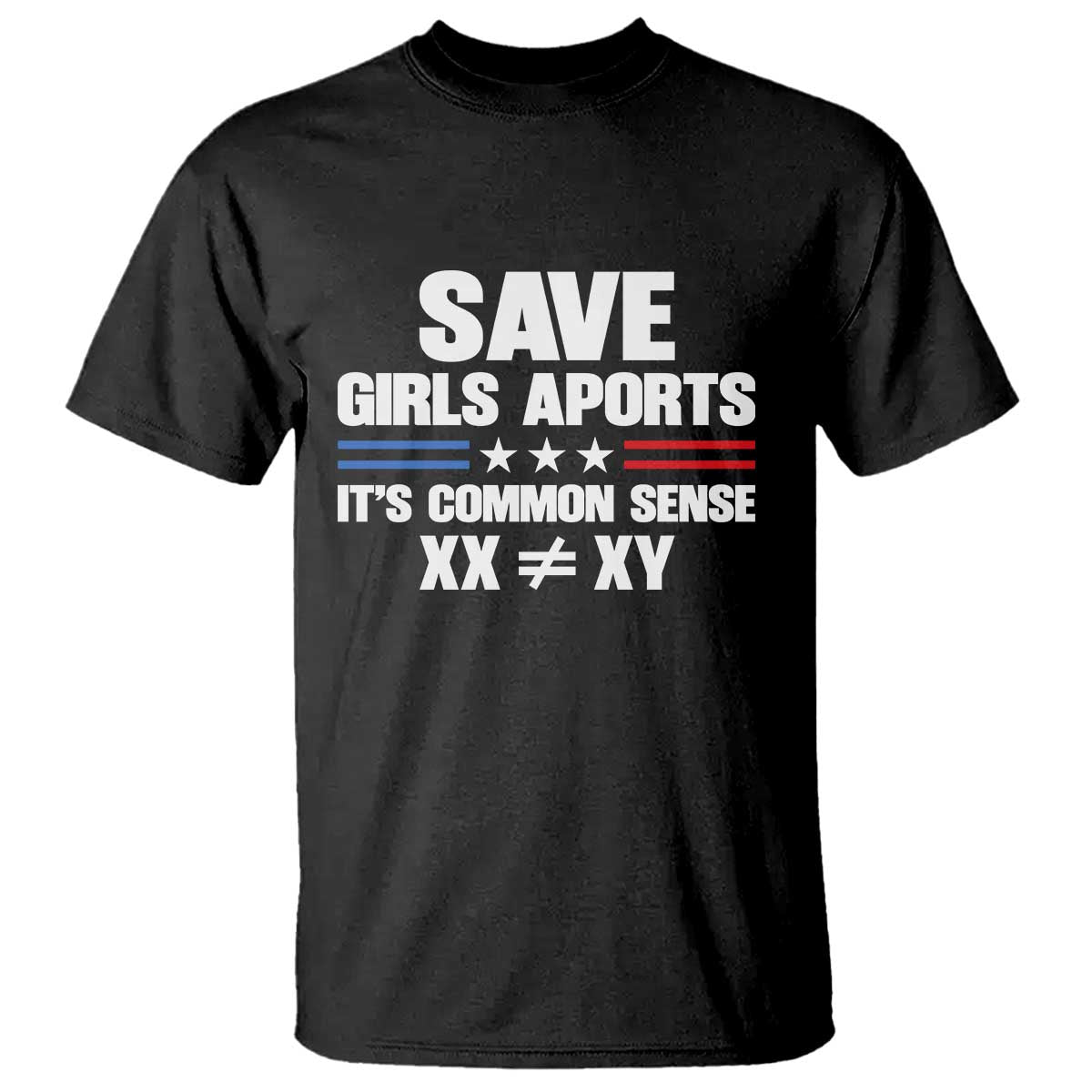 Save Girls Sports Its Common Sense XX Not Equal XY T Shirt Biological Science Varsity Athletic Graphic