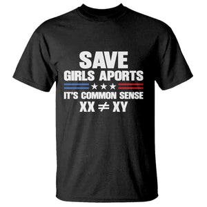 Save Girls Sports Its Common Sense XX Not Equal XY T Shirt Biological Science Varsity Athletic Graphic