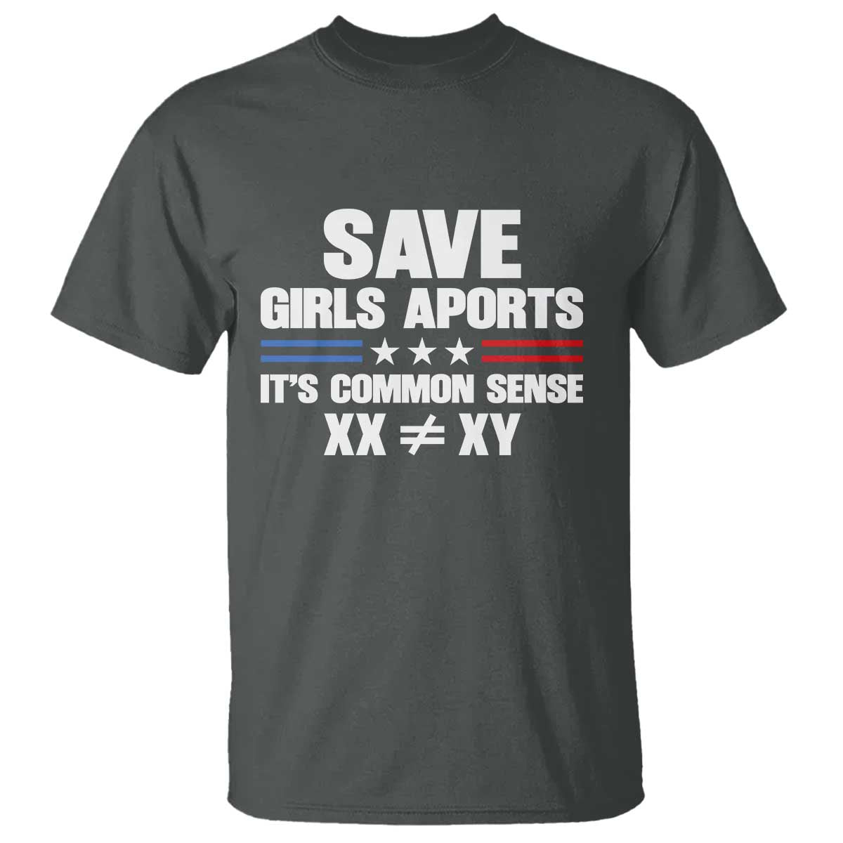 Save Girls Sports Its Common Sense XX Not Equal XY T Shirt Biological Science Varsity Athletic Graphic