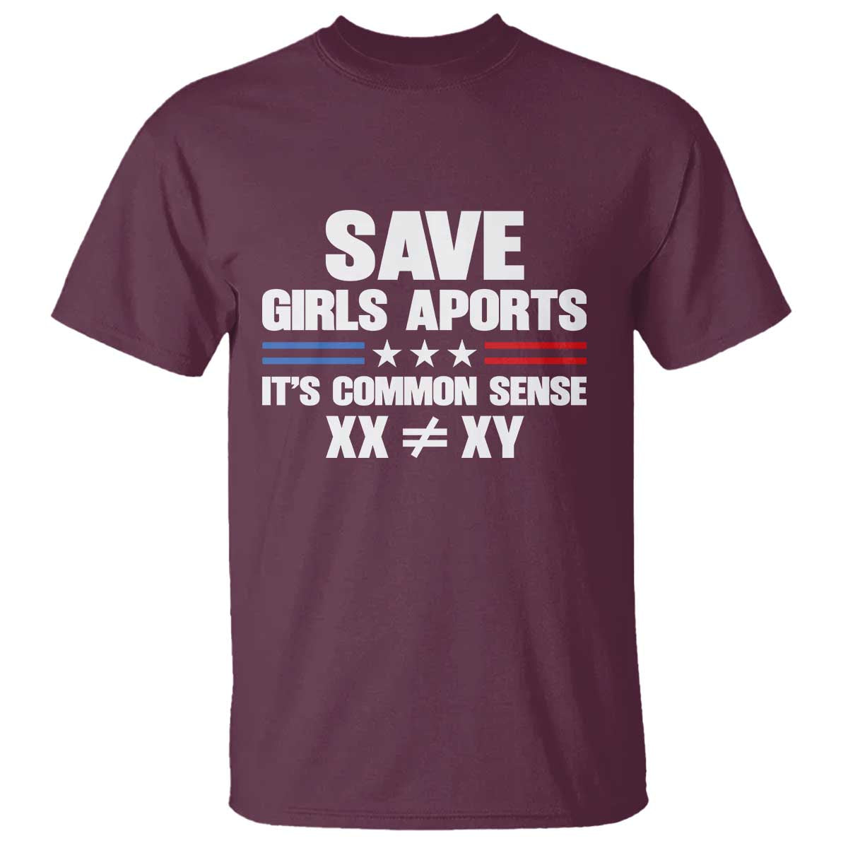 Save Girls Sports Its Common Sense XX Not Equal XY T Shirt Biological Science Varsity Athletic Graphic