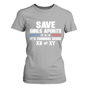 Save Girls Sports Its Common Sense XX Not Equal XY T Shirt For Women Biological Science Varsity Athletic Graphic