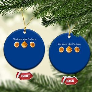 You Know Why I'm Here Deviled Eggs Ceramic Ornament Funny Thanksgiving Potluck TS02 1pc Blue Print Your Wear