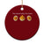 You Know Why I'm Here Deviled Eggs Ceramic Ornament Funny Thanksgiving Potluck TS02 1pc Red Print Your Wear