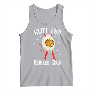 Funny Slut for Deviled Eggs Tank Top Funny Naughty Thanksgiving Potluck TS02 Athletic Heather Print Your Wear