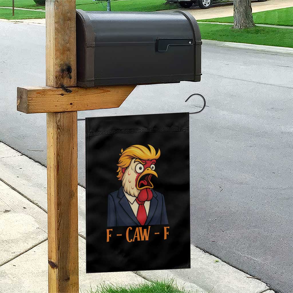 Funny F Caw F Chicken Trump Meme Garden Flag Rooster Subtle Political Satire Parody TS02 Print Your Wear