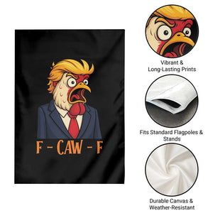 Funny F Caw F Chicken Trump Meme Garden Flag Rooster Subtle Political Satire Parody TS02 Print Your Wear