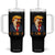 Funny F Caw F Chicken Trump Meme Tumbler With Handle Rooster Subtle Political Satire Parody TS02 One Size: 40 oz Black Print Your Wear