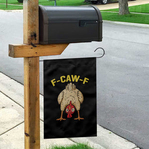 Funny F Caw F Bending Over Chicken Meme Garden Flag Upside Down Head Poultry Humor TS02 Print Your Wear