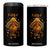 Funny F Caw F Turkey Meme Thanksgiving Graphic 4 in 1 Can Cooler Tumbler Funny Fowl Mood Humor TS02 One Size: 16 oz Black Print Your Wear